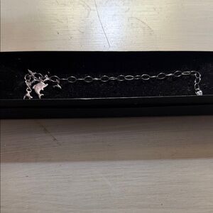 Dolphin Silver Charm Bracelet